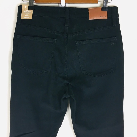 Madewell NWT Black High Rise Skinny Jeans Sz 27 - Picture 8 of 12